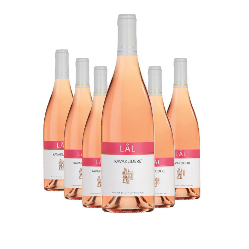 Kavaklıdere Lâl 6er Sparpaket – Ein lachsfarbener Roséwein im Stil der Provence aus der türkischen Çalkarası-Traube.