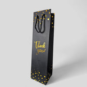 Flaschentasche Schwarz-Gold
