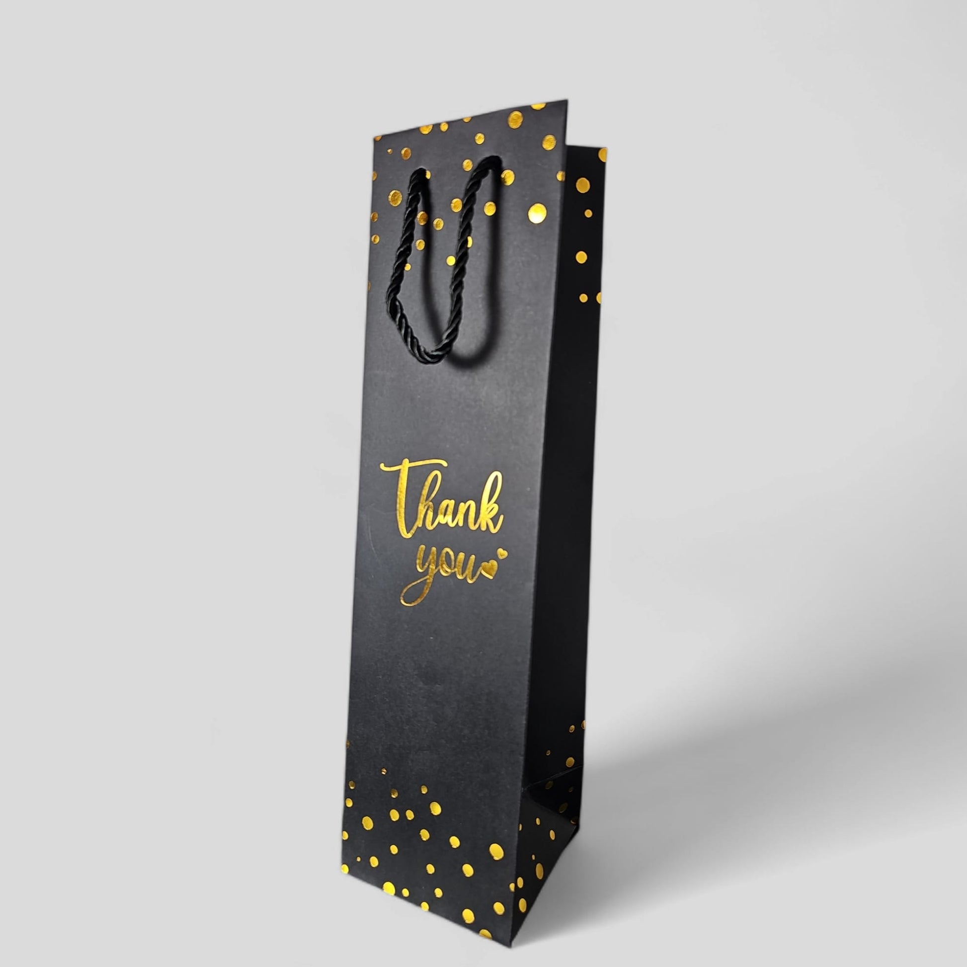 Flaschentasche Schwarz-Gold