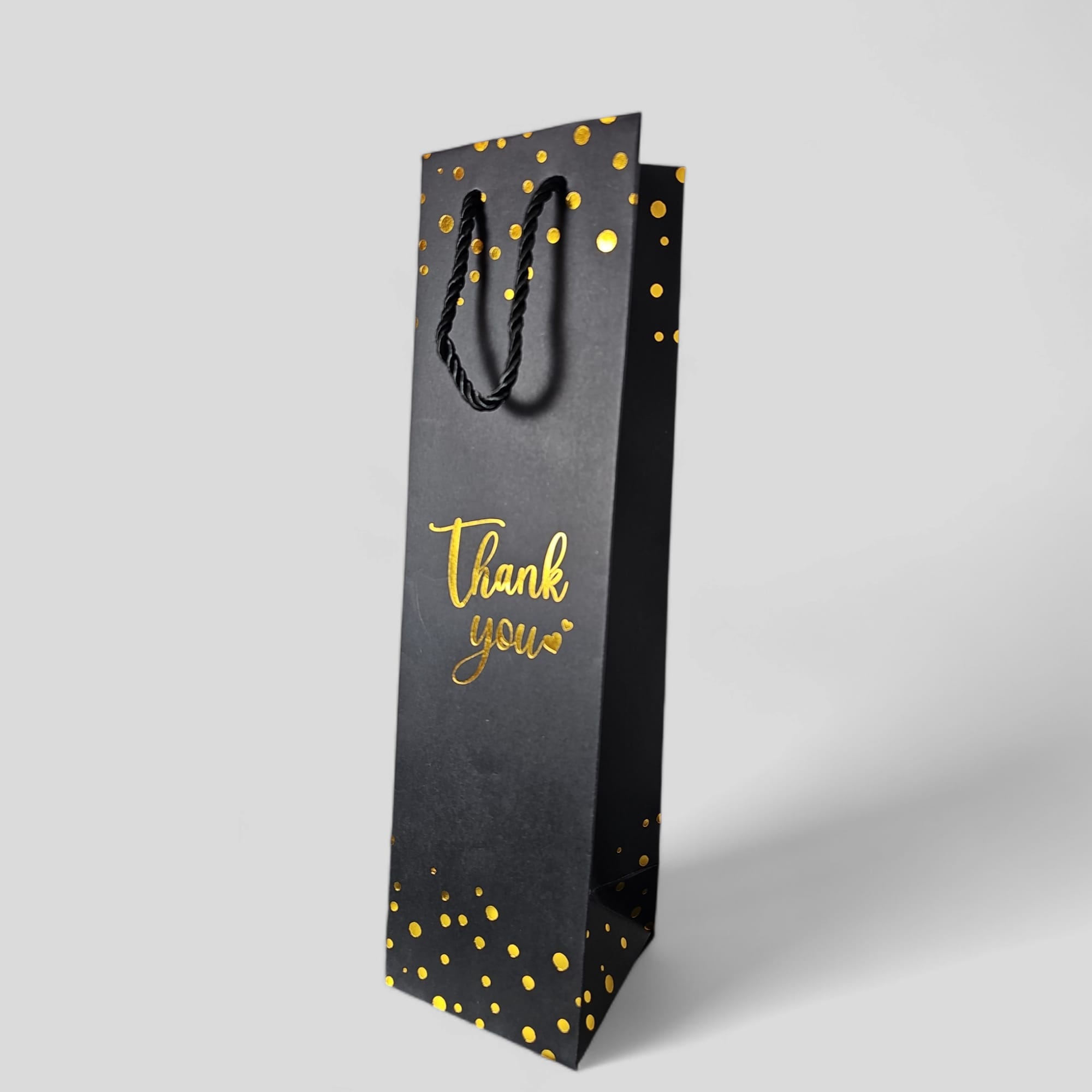Flaschentasche Schwarz-Gold