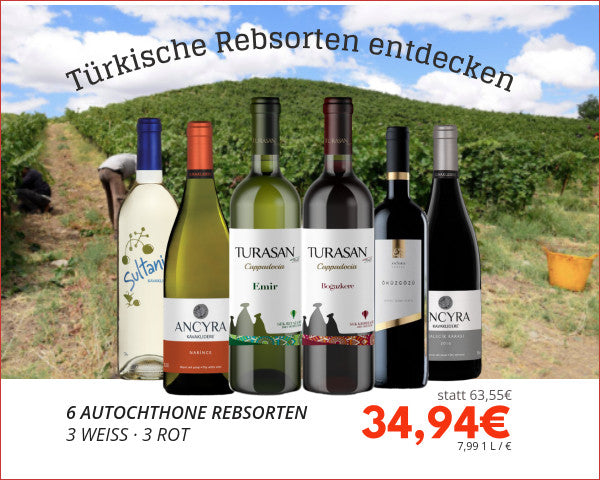 6 AUTOCHTHONE REBSORTEN
3 WEISS · 3 ROT
