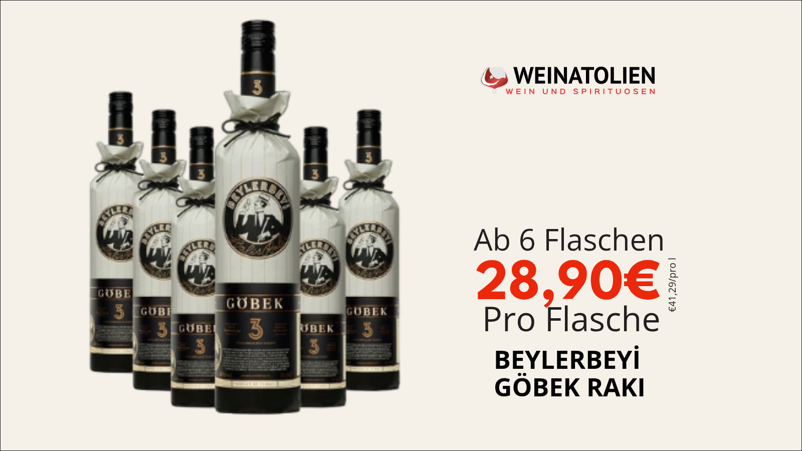 Beylerbeyi Göbek Rakısı – 6er Sparpaket
