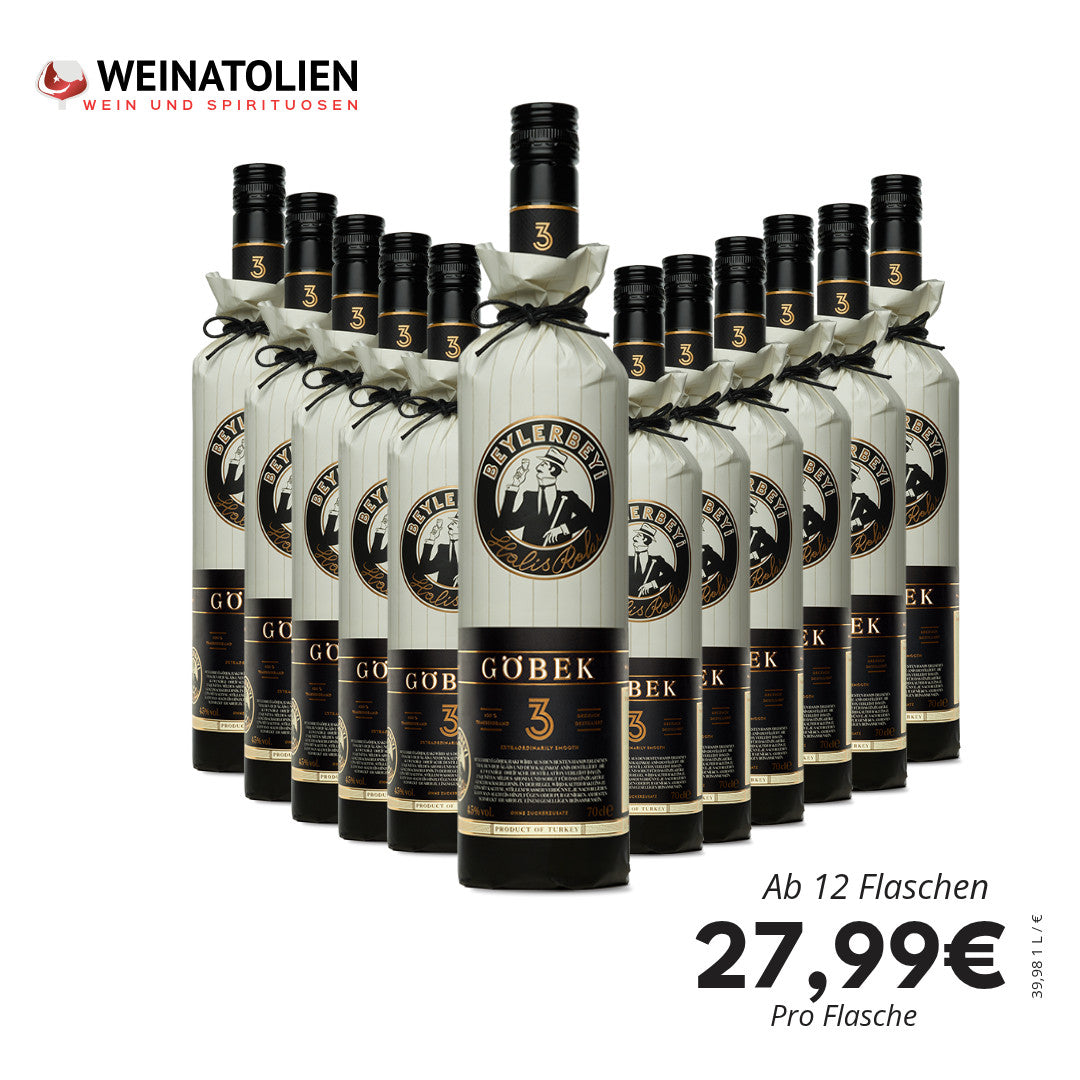 Beylerbeyi Göbek Rakısı 12er Sparpaket Türkischer Raki - Weinatolien