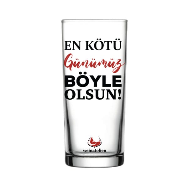 En kötü günümüz-Rakı Glas