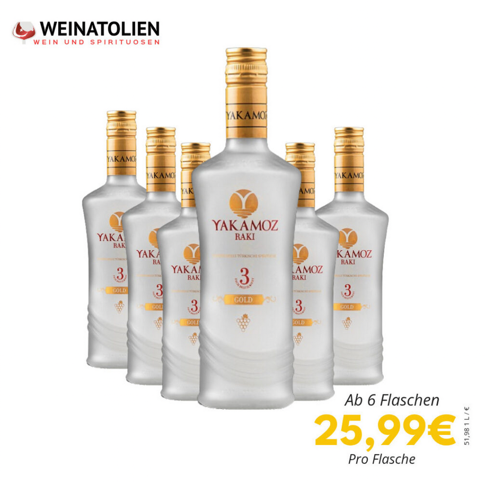 Yakamoz Premium Turkish Raki – 6er Sparpaket