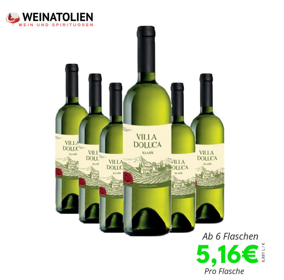 Doluca Villa Doluca Weiß – 6er Sparpaket
