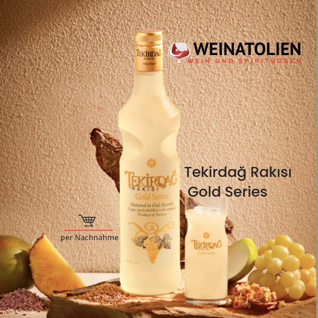 Tekirdağ Rakısı Gold Series 20 cl mit Trauben