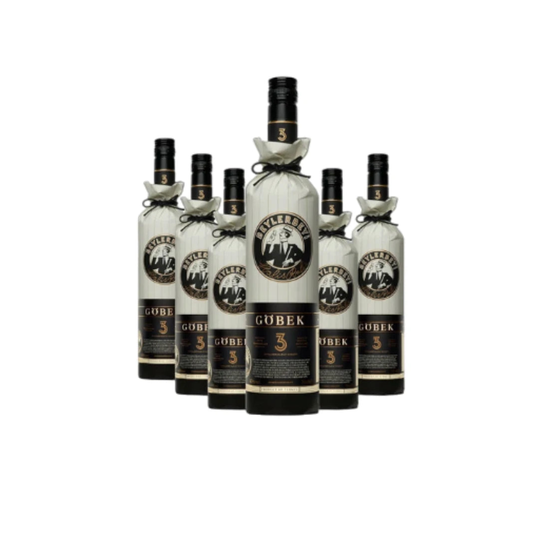 Beylerbeyi Göbek Rakı 35 cl – 6er Sparpaket mit sechs Flaschen türkischem Göbek Rakı