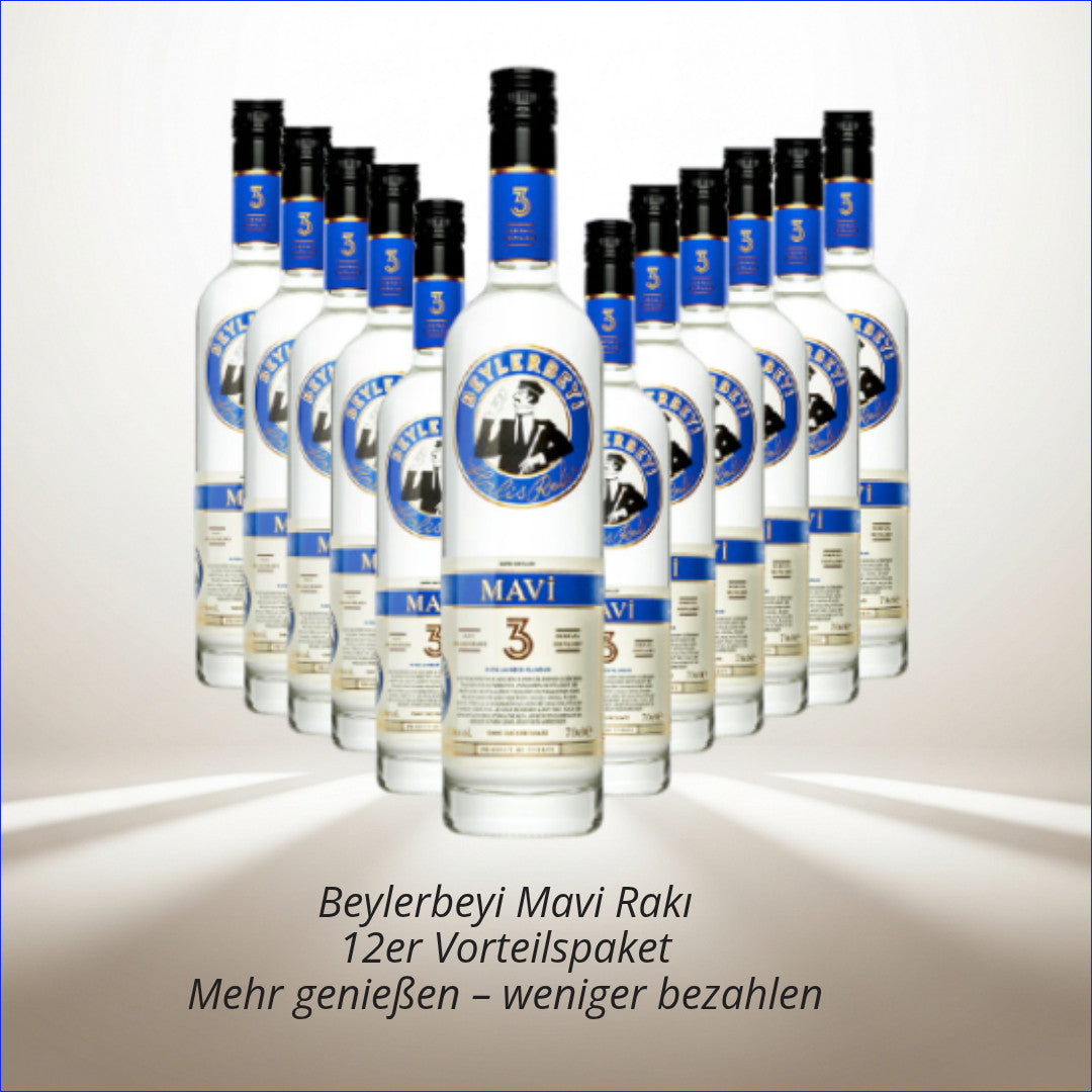 Beylerbeyi Mavi Rakı 12er Sparpaket mit Preisvorteil