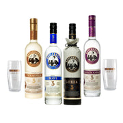 Beylerbeyi Probierpaket mit 4 Rakı und 2 Gläsern