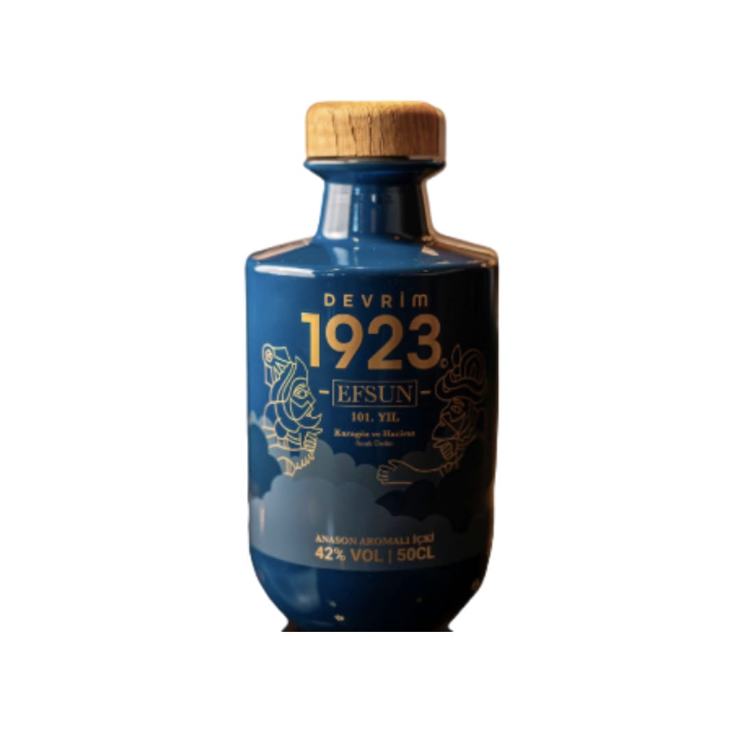 Devrim 1923 Efsun 101 – Exklusive Rakı-Sonderedition zum 101. Jahrestag der Republik, hergestellt in Deutschland.