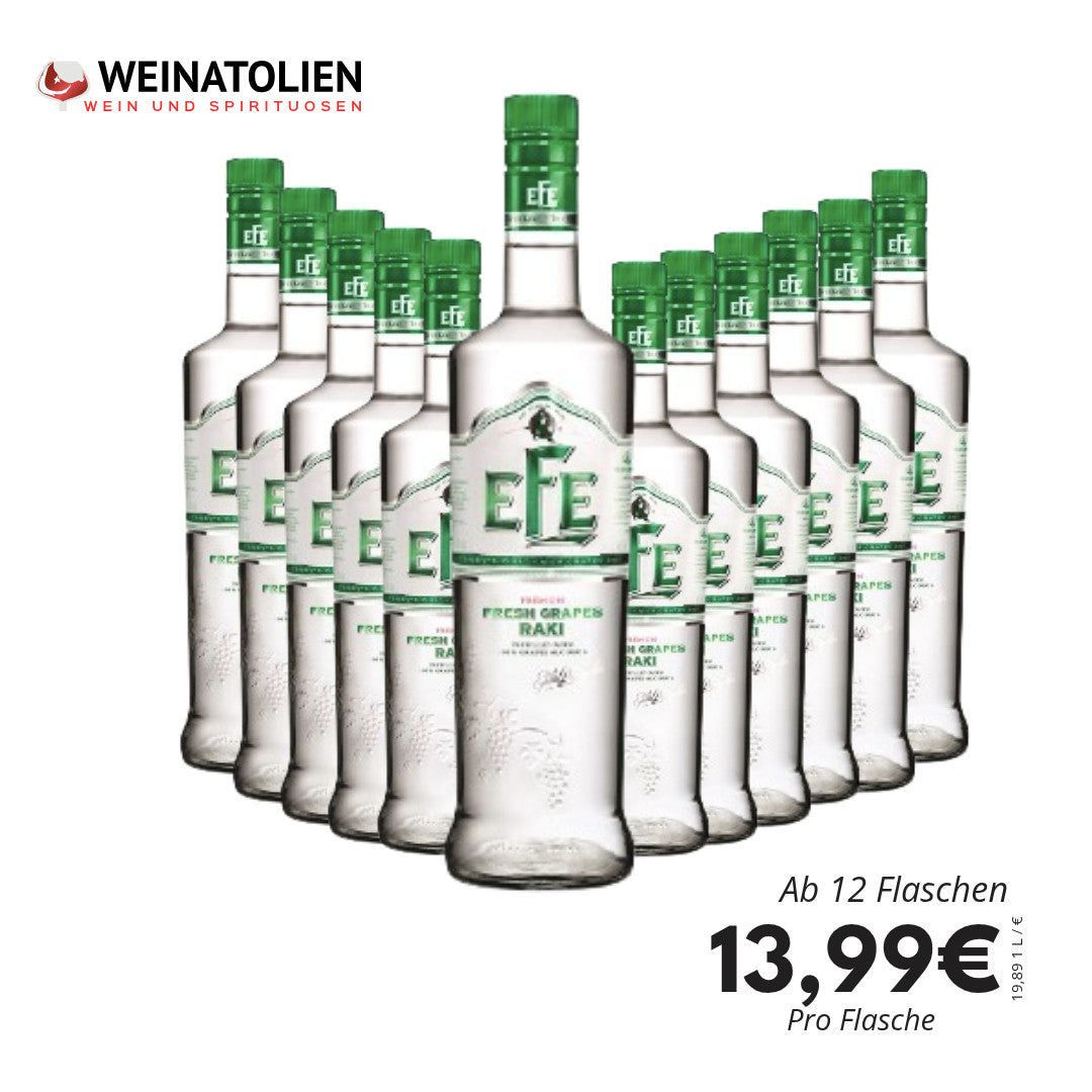 Efe Yaş Üzüm Rakı Angebot 12 Flaschen