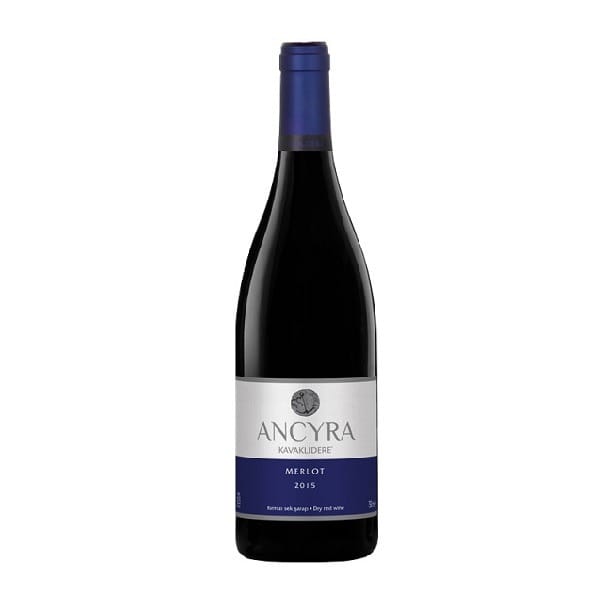 Kavaklıdere Ancyra Merlot – Ein vollmundiger, trockener Rotwein aus der Ägäisregion mit Aromen von schwarzen Früchten und Gewürzen.