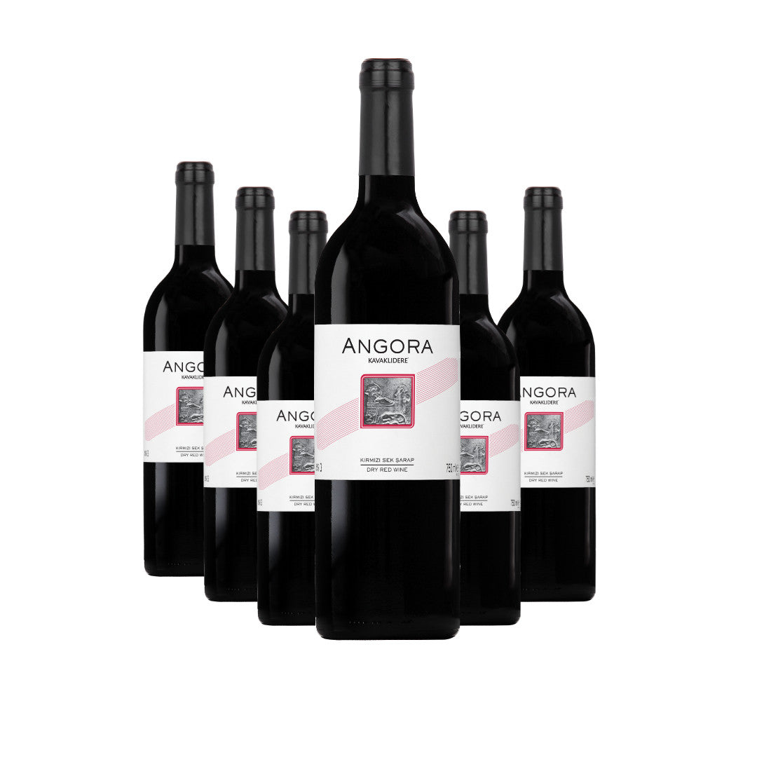 Kavaklidere Angora Rot 6er Sparpaket türkischer Rotwein aus Öküzgözü und Cabernet Sauvignon
