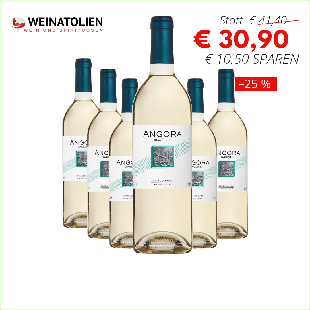 Kavaklıdere Angora Weiß 6er-Sparpaket – 30,90 € Angebotspreis