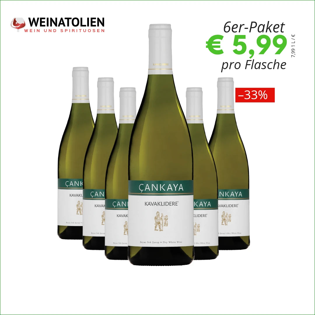 Kavaklıdere Çankaya 6er-Sparpaket – 5,99 € pro Flasche