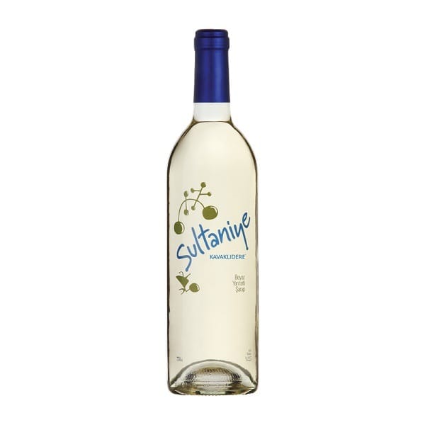 Kavaklıdere Sultaniye Halbtrocken – Ein frischer halbtrockener Weißwein aus Spätlese-Sultaniye-Trauben.