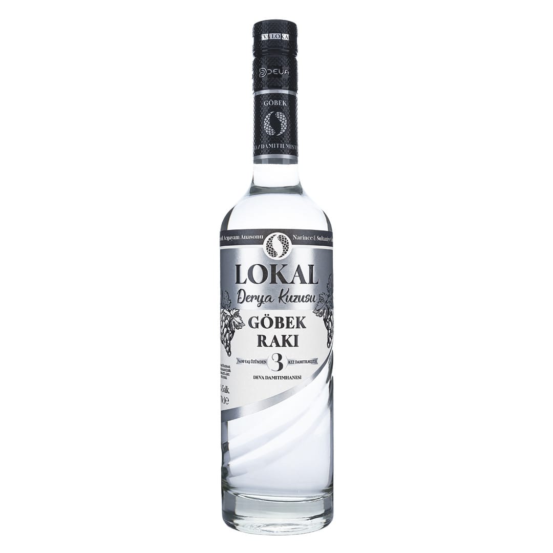 Lokal Derya Kuzusu Göbek Rakı aus Narince- und Sultaniye-Trauben