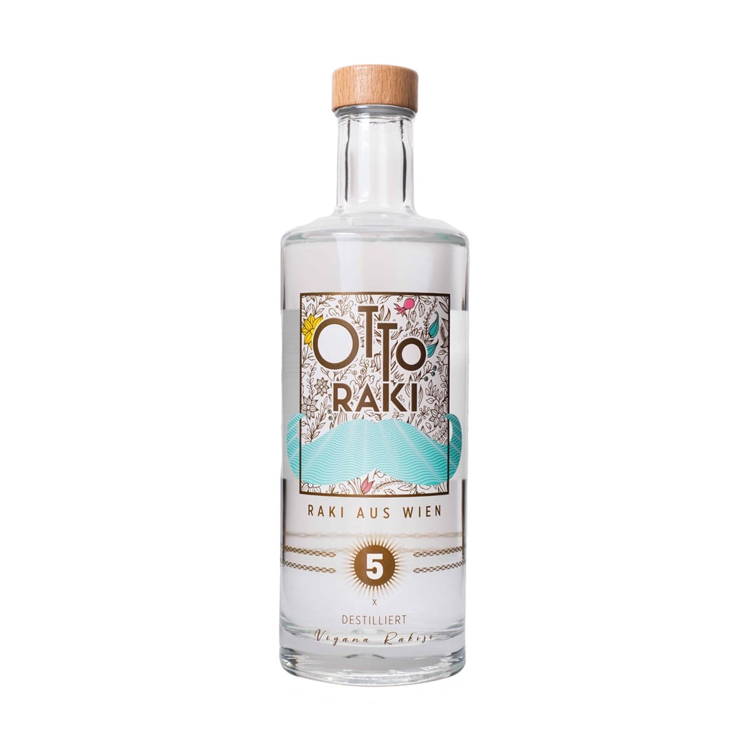 Otto Rakı – Exklusives Destillat aus Wiener Produktion mit österreichischen Weißburgunder-Trauben und türkischem Anis.