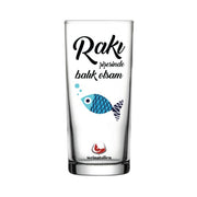 Rakı Şişesinde Balık-Rakı Glas