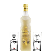 Tekirdağ Rakısı Gold Series Set – Eine Flasche fassgereifter Raki (0,7l) inklusive zwei originalen Gläsern zum attraktiven Set-Preis.