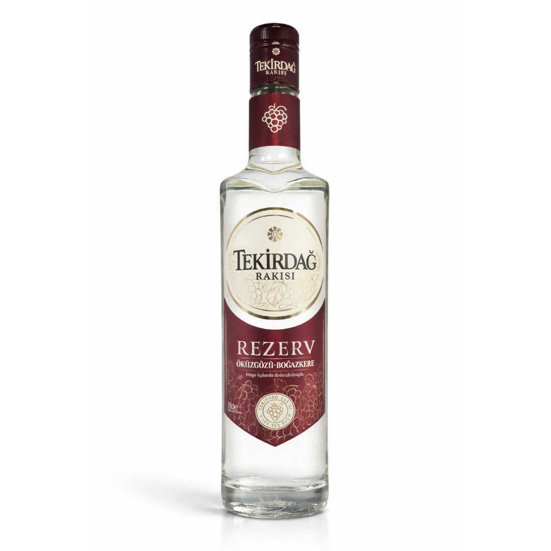 Tekirdağ Rakısı Rezerv – Premium Raki hergestellt aus den edlen Rebsorten Öküzgözü und Boğazkere.