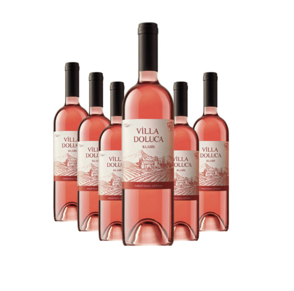 Villa Doluca Rosé 6er-Sparpaket mit sechs Flaschen