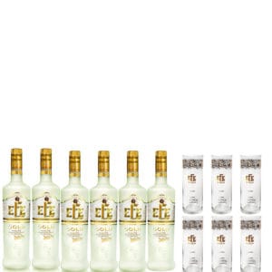Efe Gold Rakı 6er sparpaket 6 glas gratis