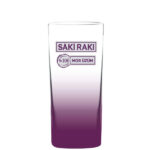 Saki Raki Mor Üzüm Glas