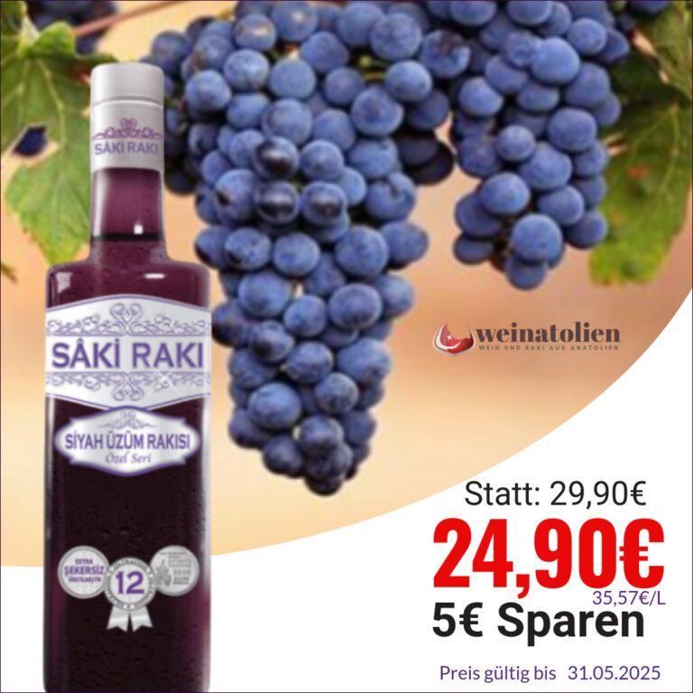 Saki Rakı Siyah Üzüm