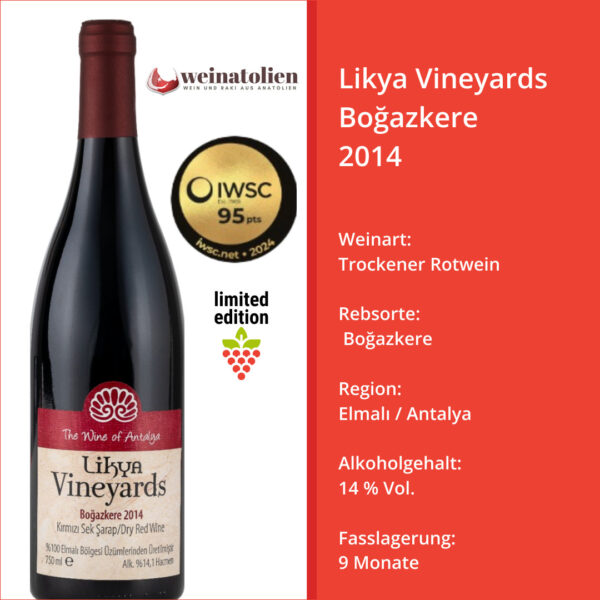 Likya Vineyards Boğazkere – Bild 2