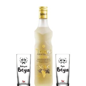 Tekirdağ Rakısı Gold Gläser Set