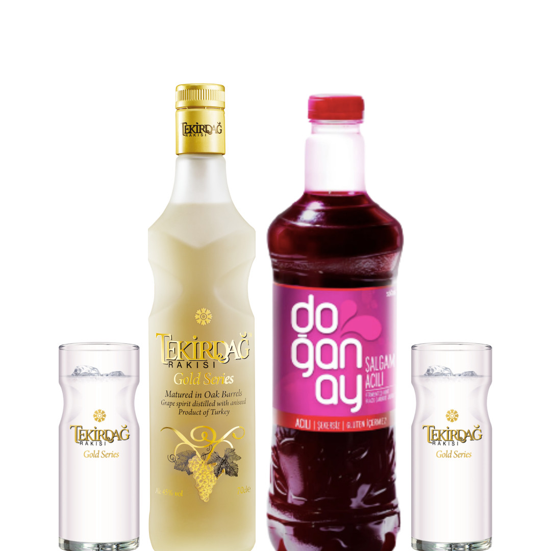 Tekirdağ Rakısı Gold und Şalgam Set