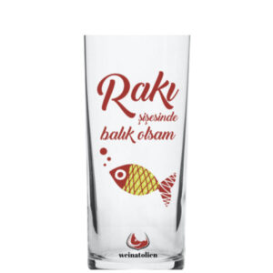 Rakı Şişesinde Kırmızı Balık-Rakı Glas