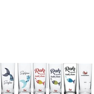 Rakı Gläser Balıklı Set
