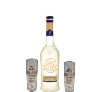 Efe Sarı Zeybek Original mit Gläsern - weinatolien.de #weinatolien