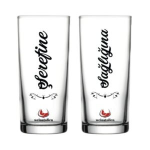 'Şerefine ve Sağlığına'-Rakı Gläser