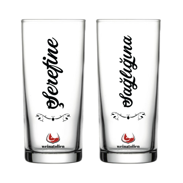 'Şerefine ve Sağlığına'-Rakı Gläser