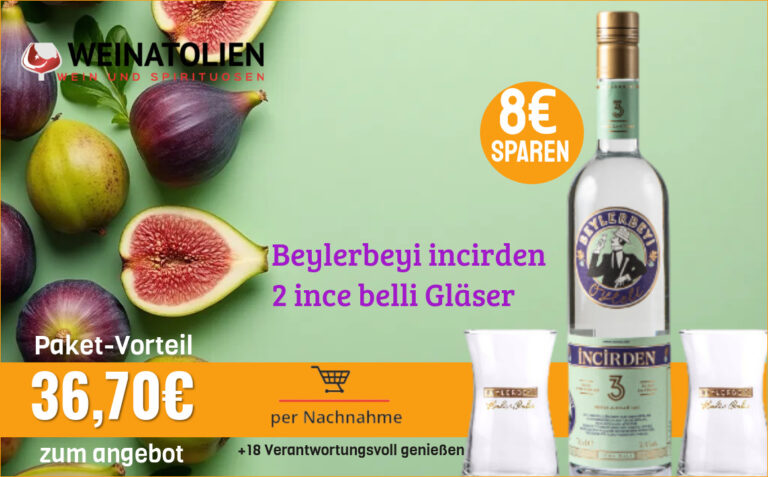 Beylerbeyi incirden & 2 ince belli Gläser