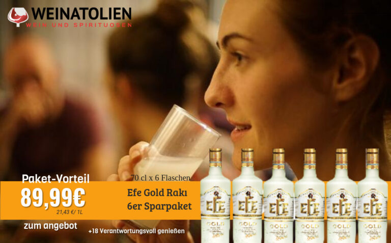 Efe Gold Rakı – 6er Sparpaket