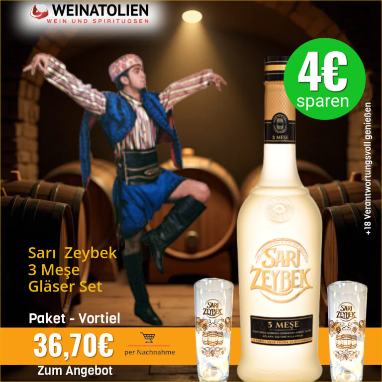 Efe Sarı Zeybek 3 Meşe Gläser Set – Sparaktion