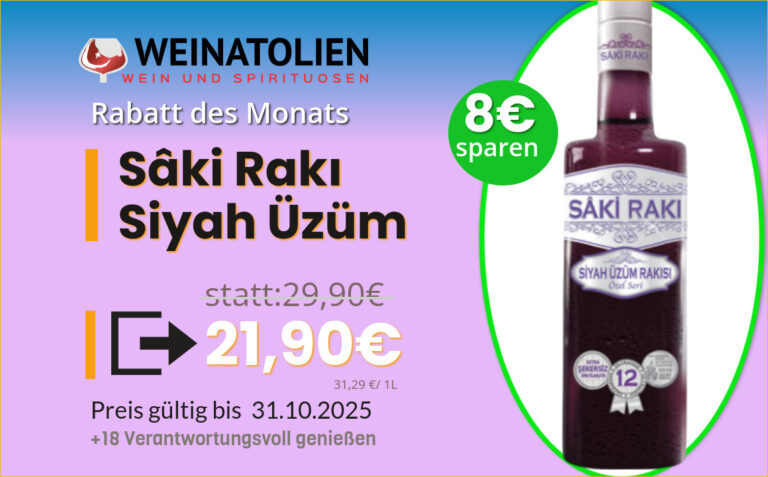 Saki Rakı Siyah Üzüm
