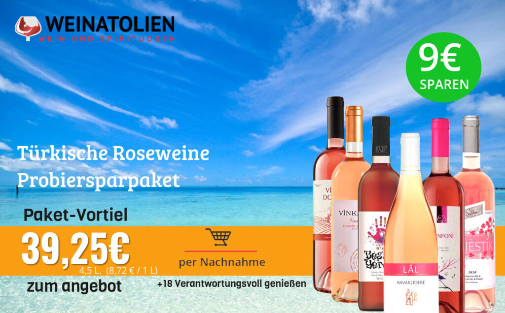 Türkische Roseweine – Probiersparpaket