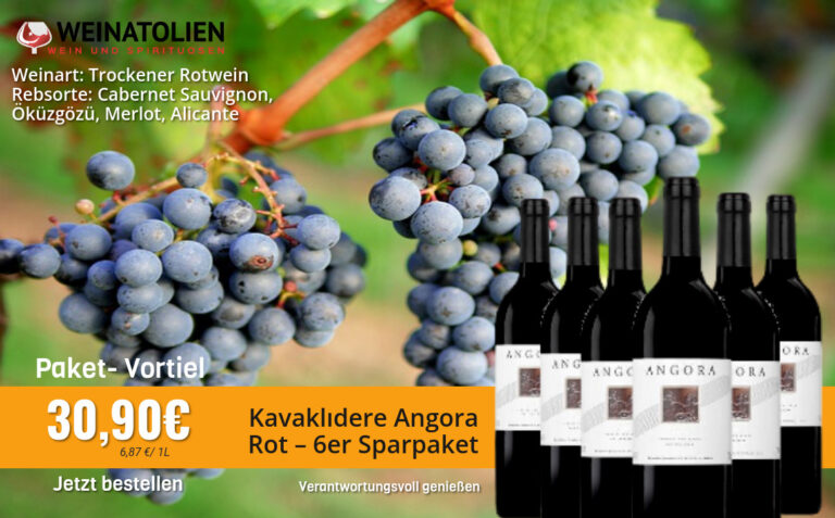 Kavaklıdere Angora Rot – 6er Sparpaket
