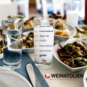 Die traditionelle Messung im Rakı-Glas: Yolluk, Tek oder Duble