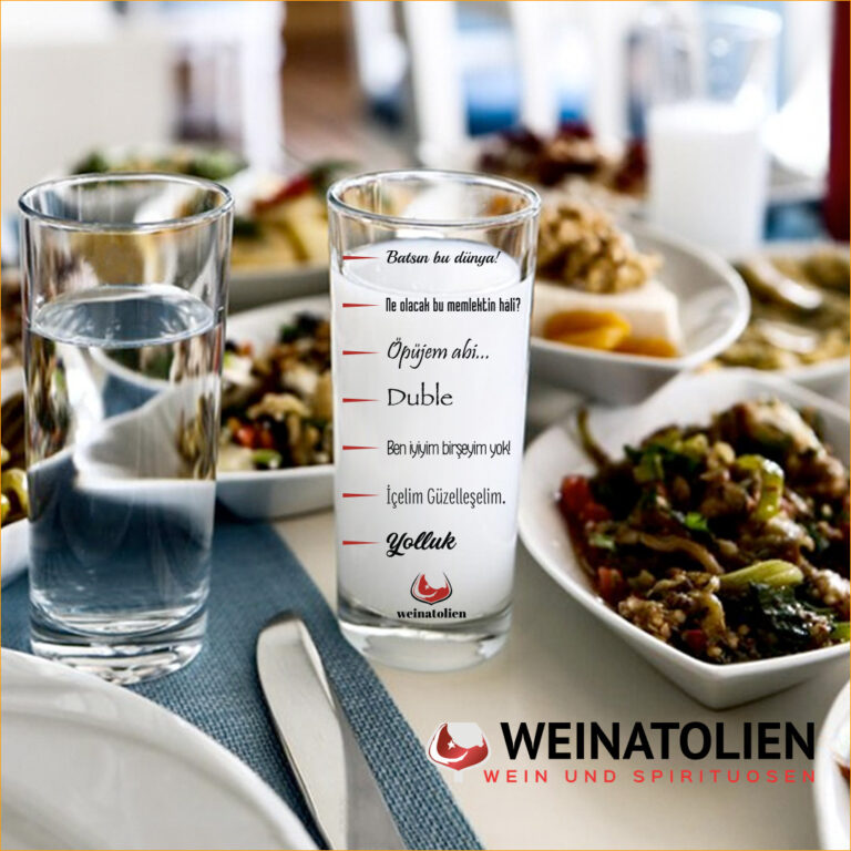 Die traditionelle Messung im Rakı-Glas: Yolluk, Tek oder Duble