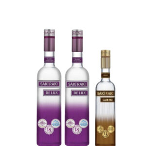 Saki Rakı De Lux Vorteilspaket – 2×70 cl + 35 cl GRATIS