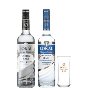 Lokal Rakı Kennenlern Set – Göbek & Geç Hasat + Glas gratis