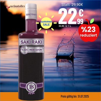 Saki Rakı Siyah Üzüm summer sale