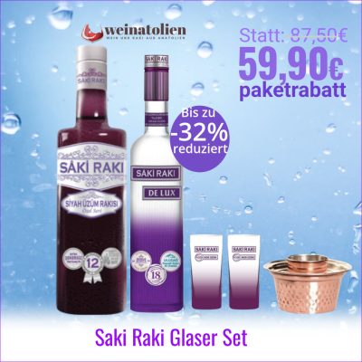 saki rakı glaser set